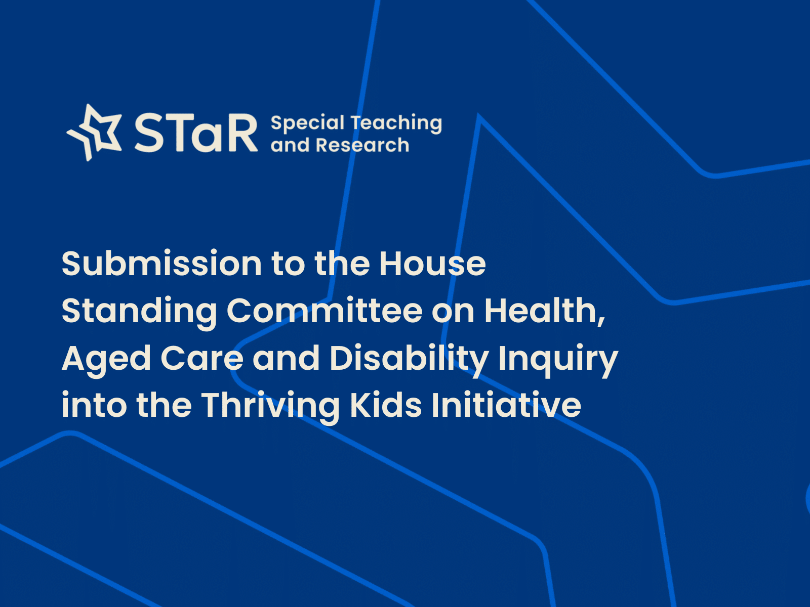 Submission To Inquiry Into Thriving Kids