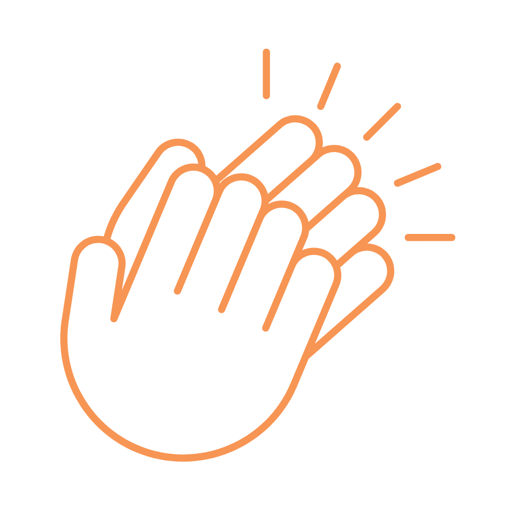 Hands clapping icon Hands clapping icon